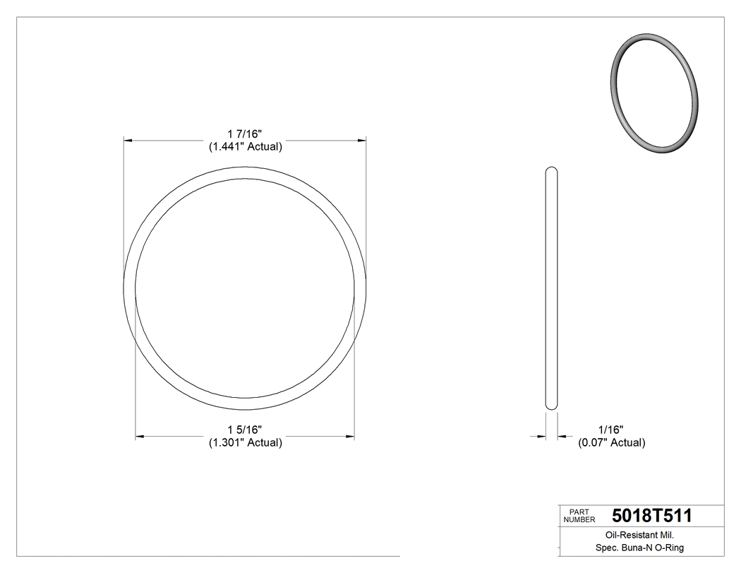 Technical drawing - 5018T511